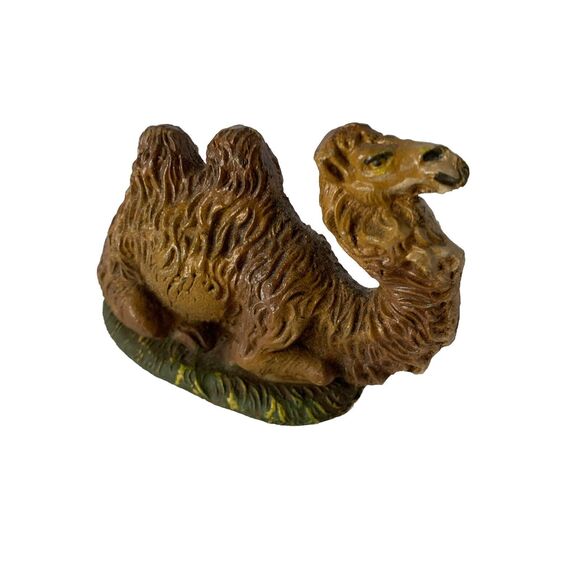 Vintage Creche Nativiy Camel Replacement Figure Painted Composition Christmas - Picture 4 of 7